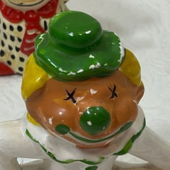 3 VTG Ceramic Hand Painted Figurines Circus Clowns 3"-3.5" Tall - Picture 15 of 16